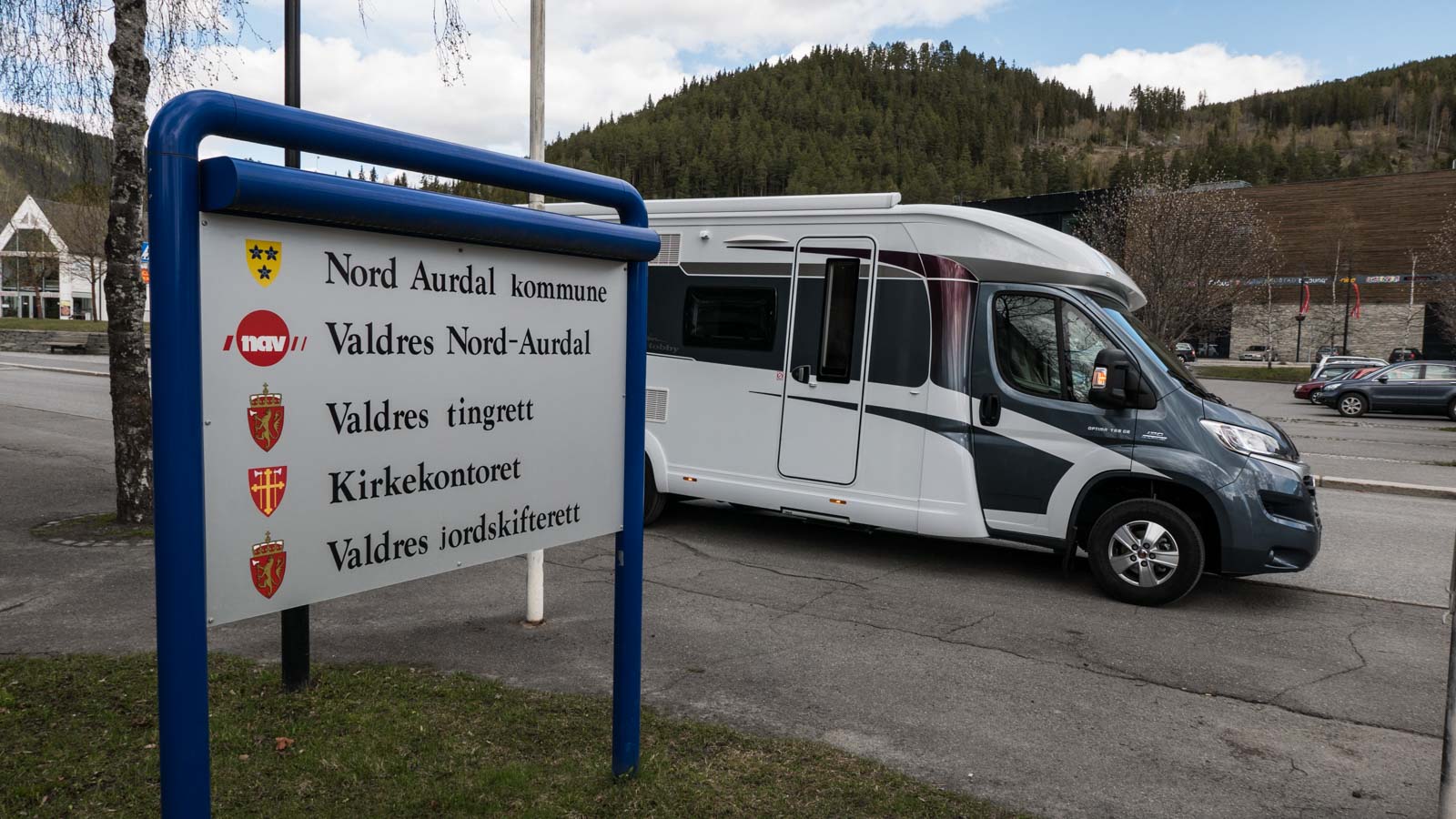 Nord-Aurdal rådhus på Fagernes, besøkt 12. Mai 2015